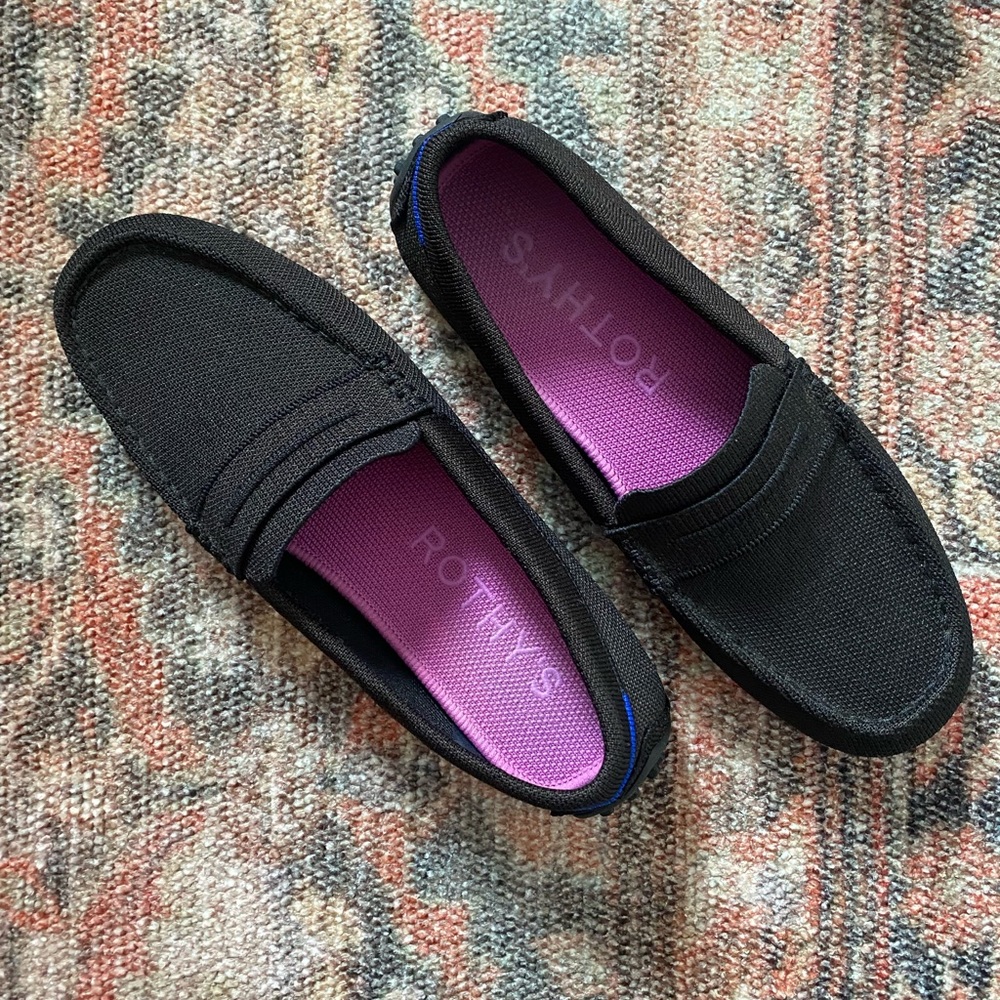 Rothy's Black Driving Loafers